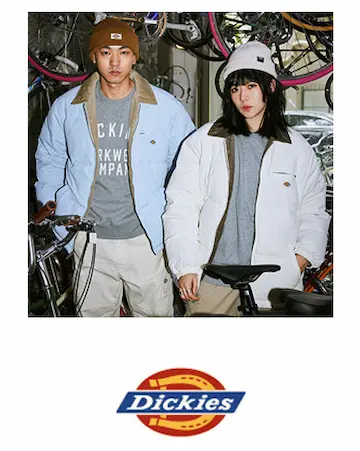 DICKIES のファッションを着る男女